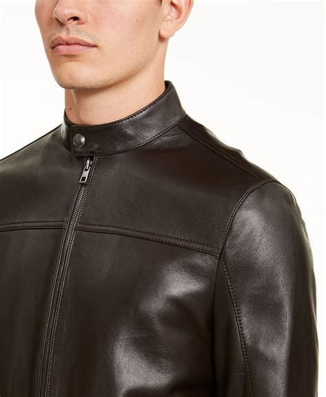 macys mens jackets michael kors|Michael Kors leather jacket macy's.